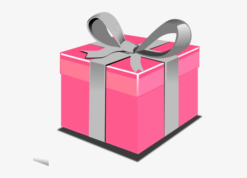 Pink Present Box Clip Art - Present Clip Art, transparent png #289674