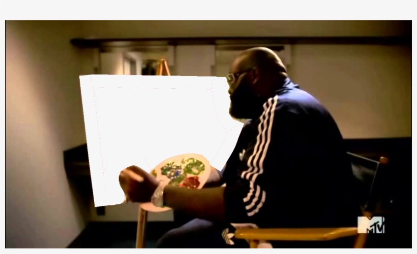 Rick Ross Painting Like Bob Ross - Rick Ross And Bob Ross, transparent png #289695