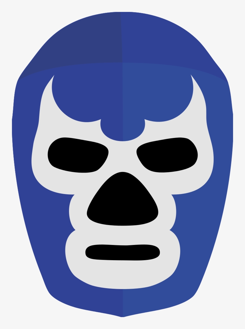 Mascara Blue Demon - Mascara De Luchador Vector, transparent png #289715