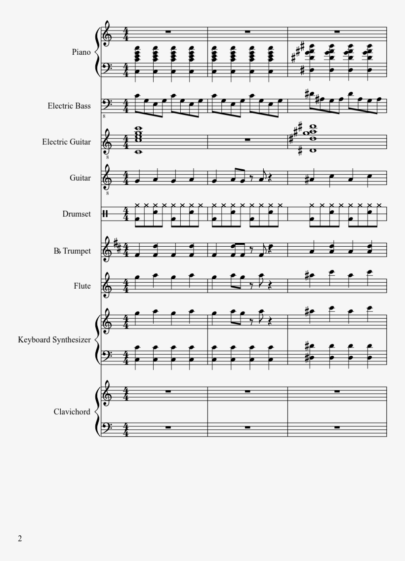 Teenage Mutant Ninja Turtles Sheet Music Composed By - Teenage Mutant Ninja Turtles Piano Notes, transparent png #2800168