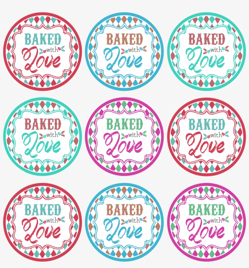 The Baked With Love Printable Tags A Free Gift For - Label, transparent png #2800308