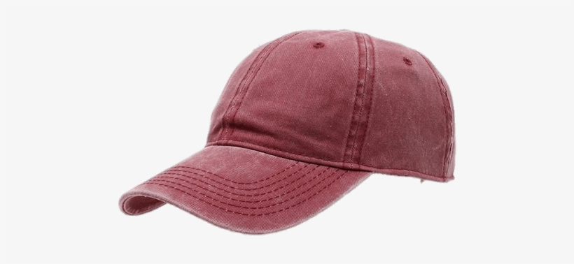 Red Baseball Cap - Red Washed Out Hat, transparent png #2800347