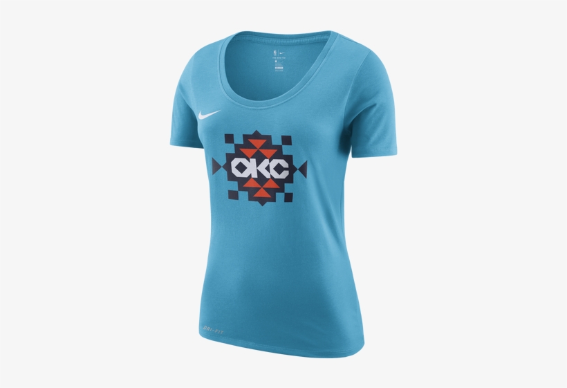 Oklahoma City Thunder City Edition Nike Wmn Top - Oklahoma City, transparent png #2800467