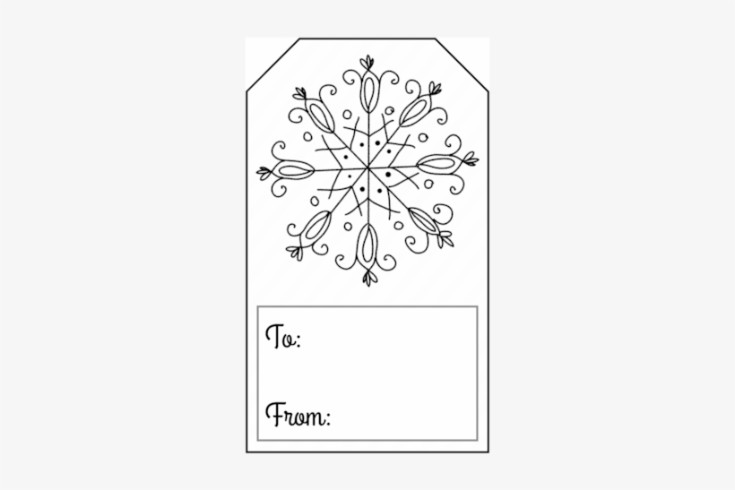 Christmas Tag Templates Black And White, transparent png #2800877