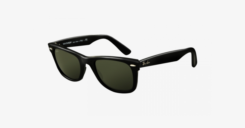 Óculos Ray Ban New Wayfarer Médio Preto Brilho Rb2140 - Ray Ban Wayfarer, transparent png #2801141