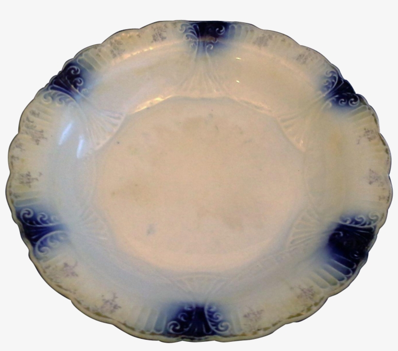 Svoc Imperial China Flow Blue Soup Bowl - Flow Blue, transparent png #2801288