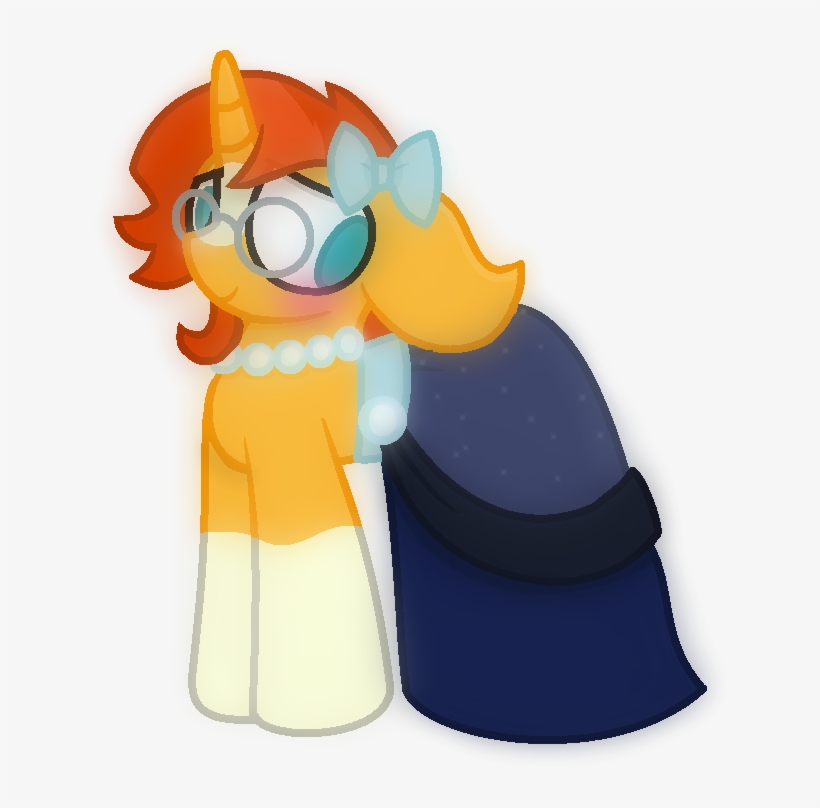 Thefanficfanpony, Blushing, Bow, Clothes, Crossdressing, - Cartoon, transparent png #2801444