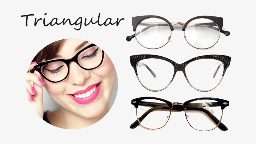 Blog Discutindo Moda Oculos De Grau Rosto Triangular - Glasses, transparent png #2801621