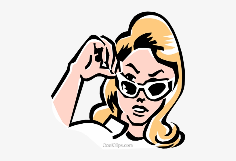 Woman Taking Off Sunglasses Royalty Free Vector Clip - You Want What By When? You Want, transparent png #2801682