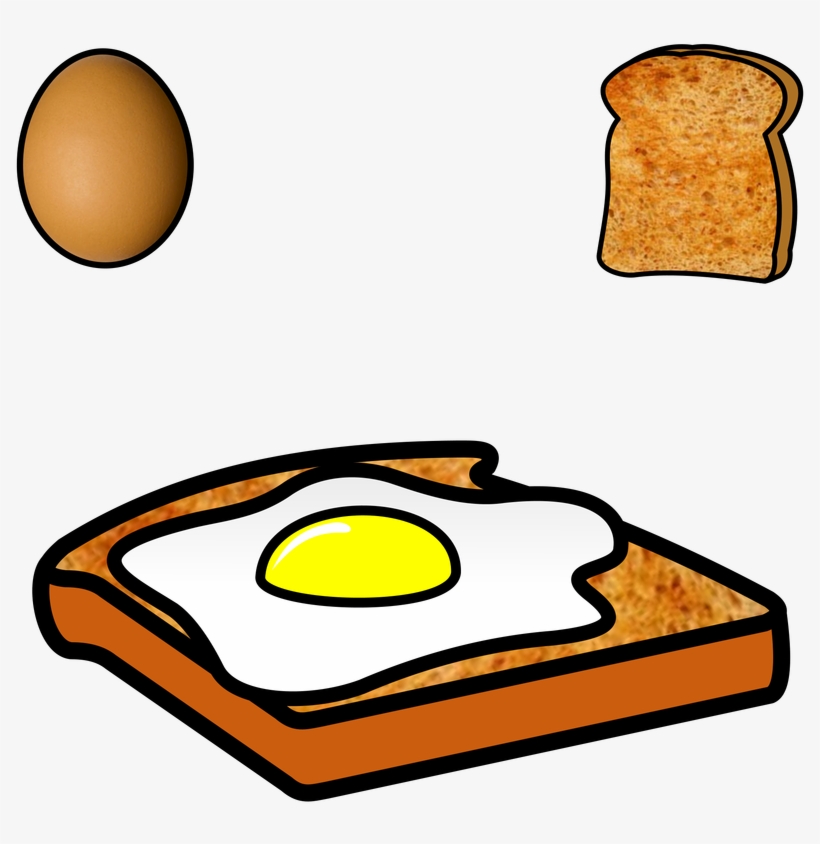 Egg On Toast - Egg On Toast Clipart, transparent png #2802176