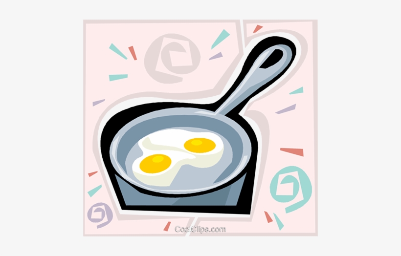 Eggs In A Frying Pan Royalty Free Vector Clip Art Illustration - Egg, transparent png #2802225
