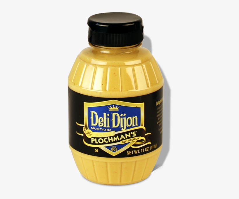 A Bottle Of Plochman's Premium Deli Dijon Mustard - Plochmans Deli Premium Mustard, Spicy Horseradish -, transparent png #2802443