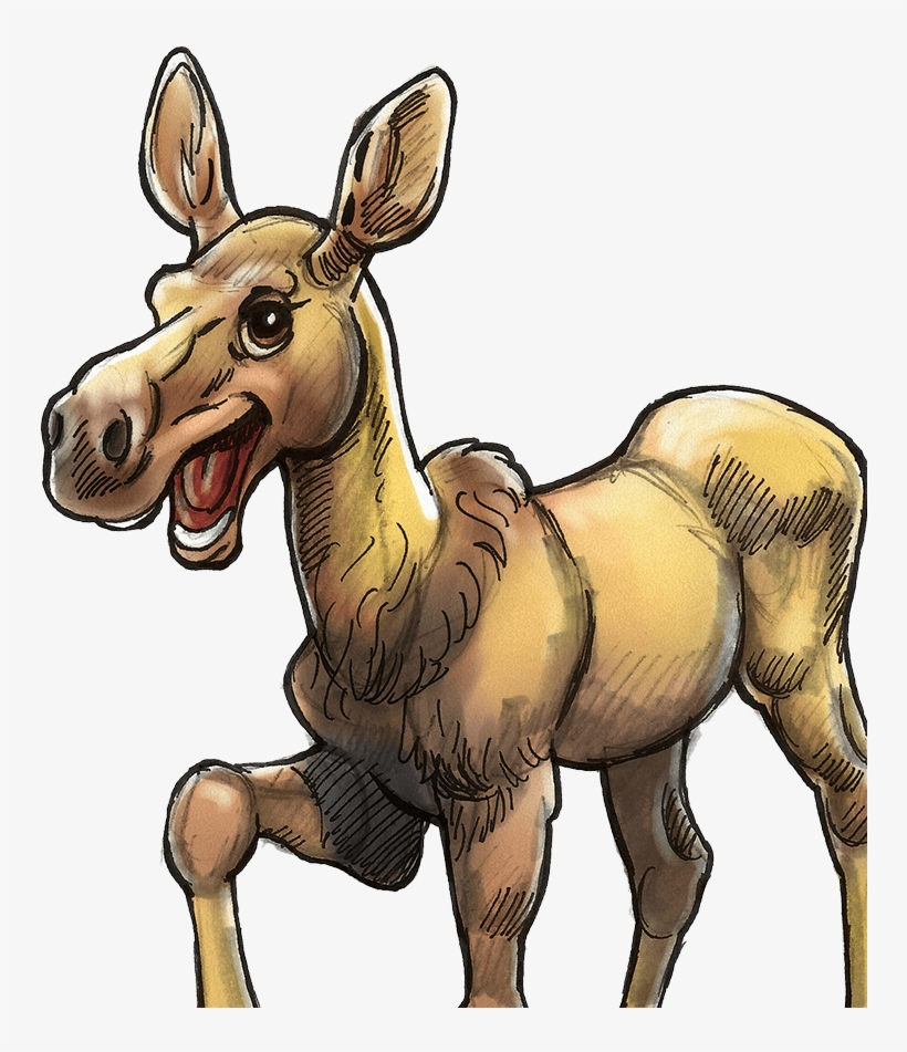 Color Peachie The Moose - Cartoon, transparent png #2802975