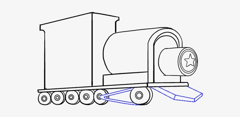 Step 7 Draw The Safety Grate And Attach The Front Wheel - Drawing, transparent png #2803185