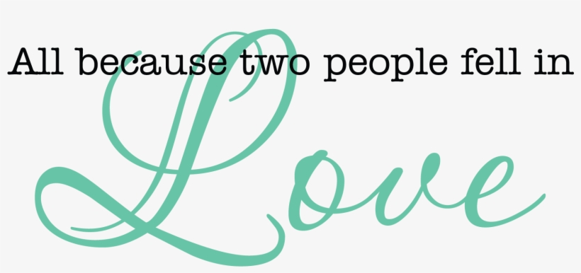 All Because Two People Fell In Love - Inspirational Bible Verses Black And White, transparent png #2803704