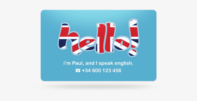 And Direct Message, And In The Back Side, You Can Find - English Teacher Business Card, transparent png #2803875