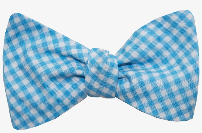 Small Teal Gingham Adult Bow Tie, transparent png #2804362
