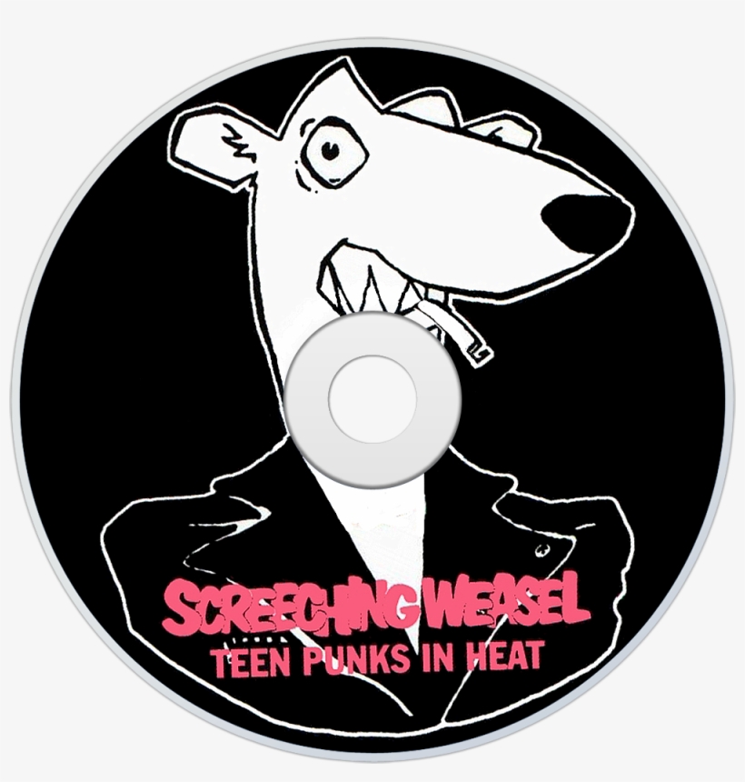Screeching Weasel Teen Punks In Heat Cd Disc Image - Screeching Weasel-thank You Very Little (2cd), transparent png #2804657
