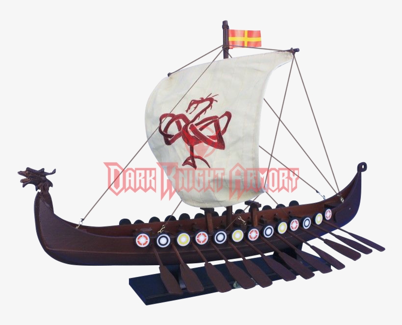 24 Inch Drakkar Viking Longship Model - Handcrafted Model Ships Viking-24-serpent Viking Drakkar, transparent png #2805097