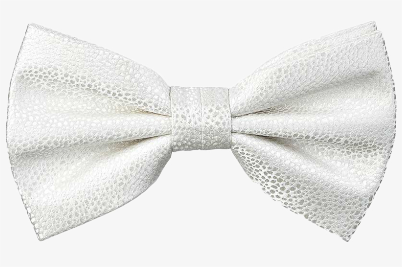 Textured Damon Bow Tie In Cream Reptile - Motif, transparent png #2805362