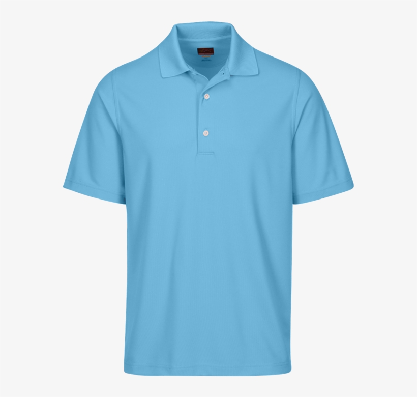 Touch To Zoom - Plain Blue Polo Shirt, transparent png #2805823