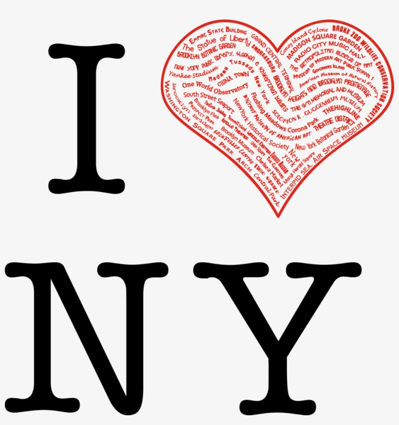 I Love New York Black Edition - Name Lily In A Heart, transparent png #2806309