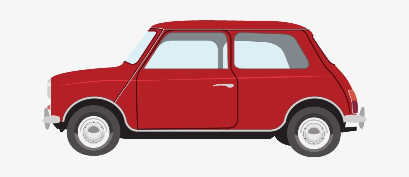 Red Clipart Mini Cooper - Mini Car Clipart, transparent png #2806310
