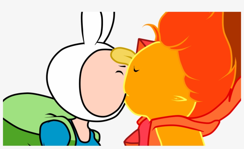 Flame Prince And Fionna Kiss By Julietsbart-d59o7at - Adventure Time Fionna And Flame Prince Kiss, transparent png #2807102