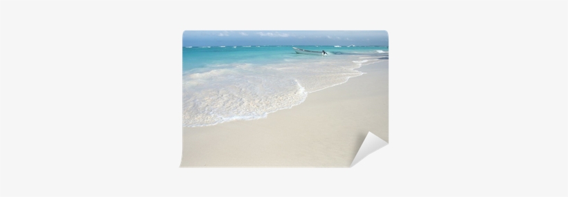 Tropical White Sand Beach And Ocean Background Wall - Sea, transparent png #2807241