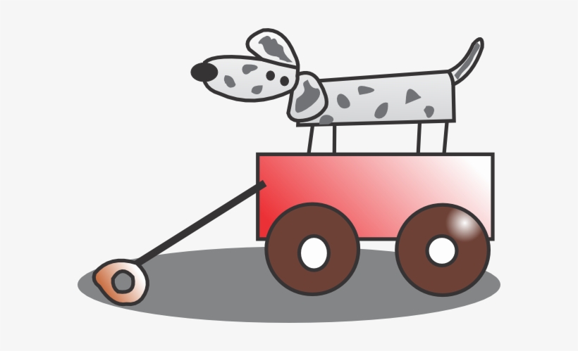 Dog In Wagon Charms, transparent png #2807340