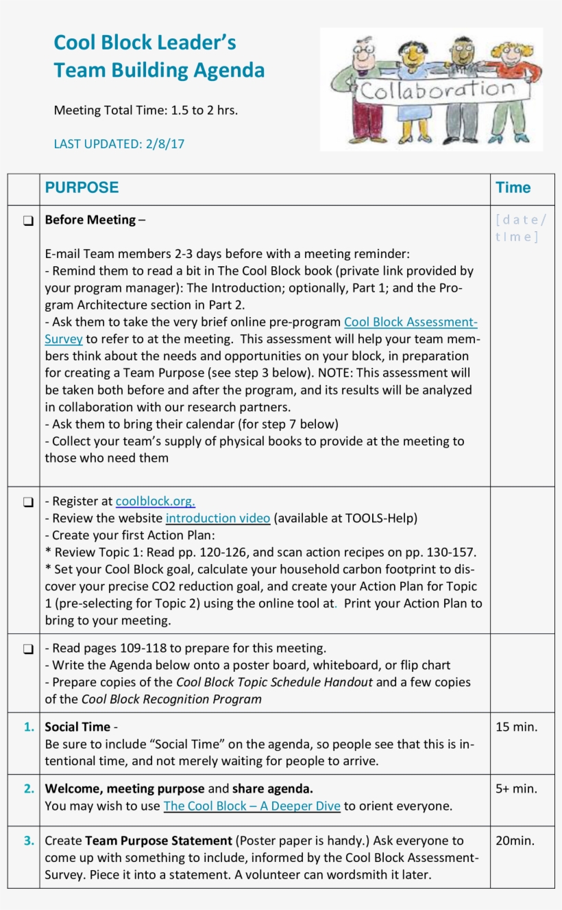 Team Building Agenda Schedule Main Image - Team Building Program Template, transparent png #2807737