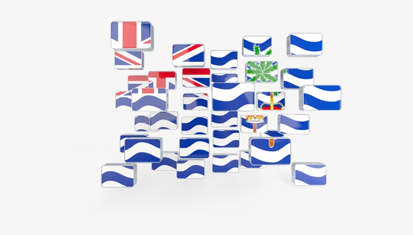 Square Mosaic Background - Flag Of Anguilla, transparent png #2807793