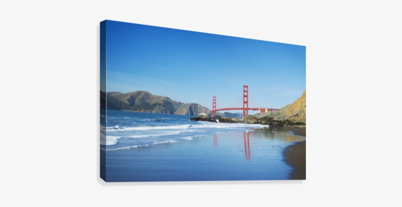 The Golden Gate Bridge In San Francisco With Beautiful - Golden Gate Bridge In San Francisco Anvas Art - Design, transparent png #2807911
