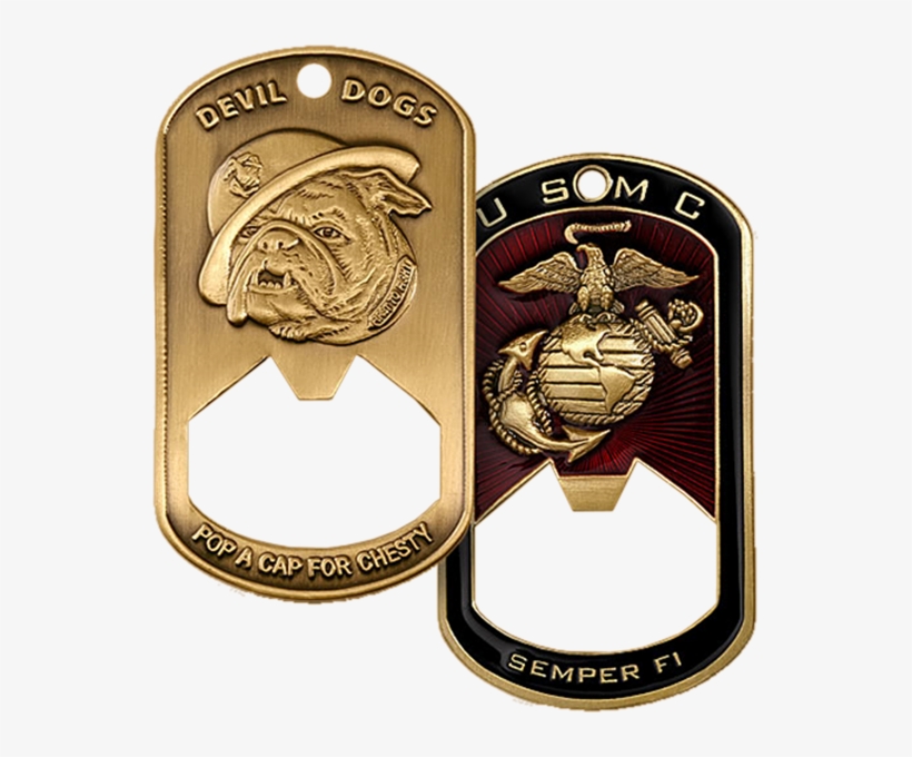 Marine Corps Dog Tag Bottle Opener - U.s. Marine Corps Dog Tag Bottle Opener, transparent png #2808465