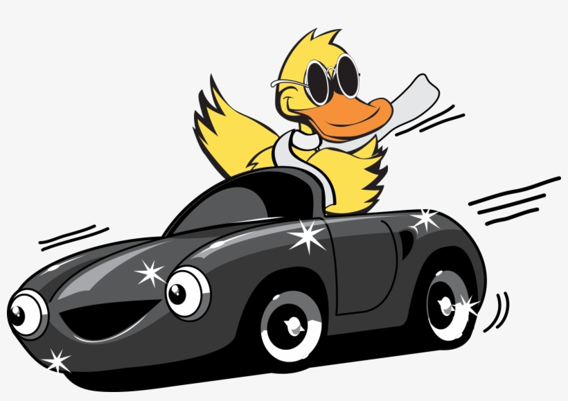 Quick Quack Car Wash Graphic Free Download - Duck In A Car, transparent png #2808694
