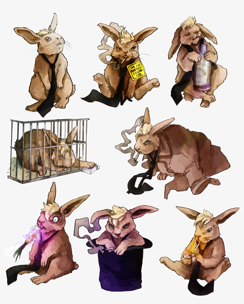 Bunny Constantine Stickers I Loved How Zatanna - Constantine Bunny, transparent png #2809101
