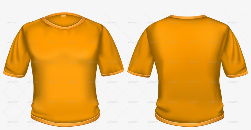 orange t shirt back