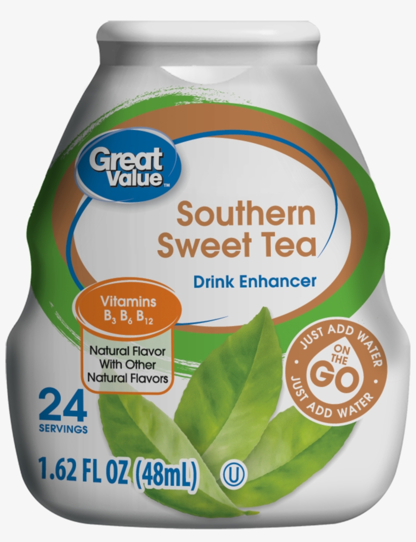 Great Value Drink Mix, Southern Sweet Tea, - Great Value Simply Clear Strawberry Lemonade Liquid, transparent png #2809508