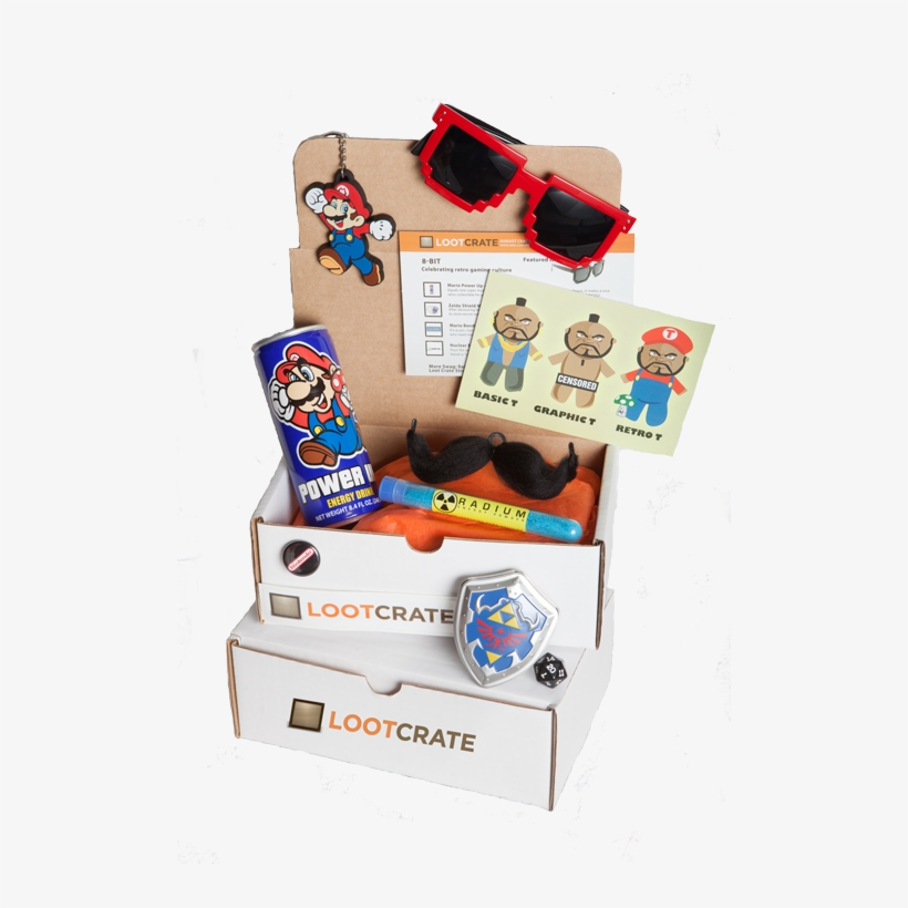 Subscription Boxes For Gamers, Crafters, And Etsy Enthusiasts - Merchandise Mario Power Up! Energy Drink, transparent png #2809573