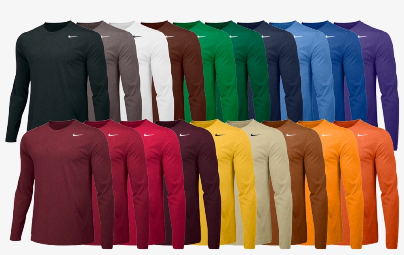 Custom Nike Legend Long Sleeve Shirts - Men's Nike Legend 2.0 Long Sleeve Training Shirt, transparent png #2809876