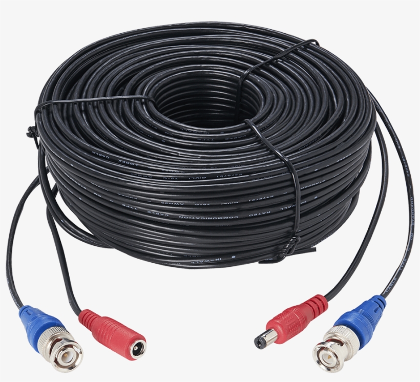 100ft Premium 4k Rg59/power Accessory Cable - Lorex 100 Ft Premium 4k Rg59/power Cable, transparent png #2810174