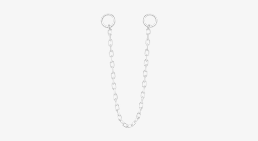 Chain Ear Jacket Sterling Silver White Gold Vermeil - Chain, transparent png #2810375