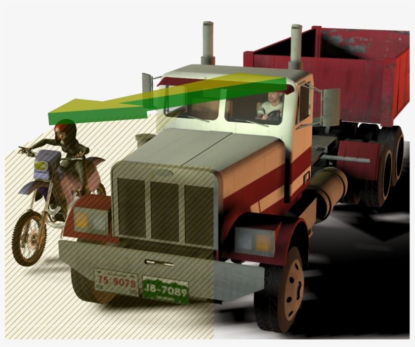 Truck Blind Spots - Truck, transparent png #2810641