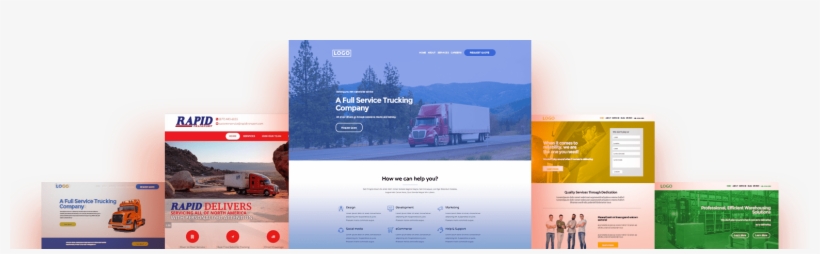 Trucking Company Website Design - Web Design, transparent png #2810793