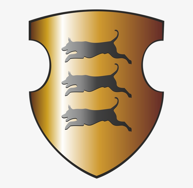 The Throne Game,house Clegane,coat Of Arms,three Black - Clegane Escudo, transparent png #2811070