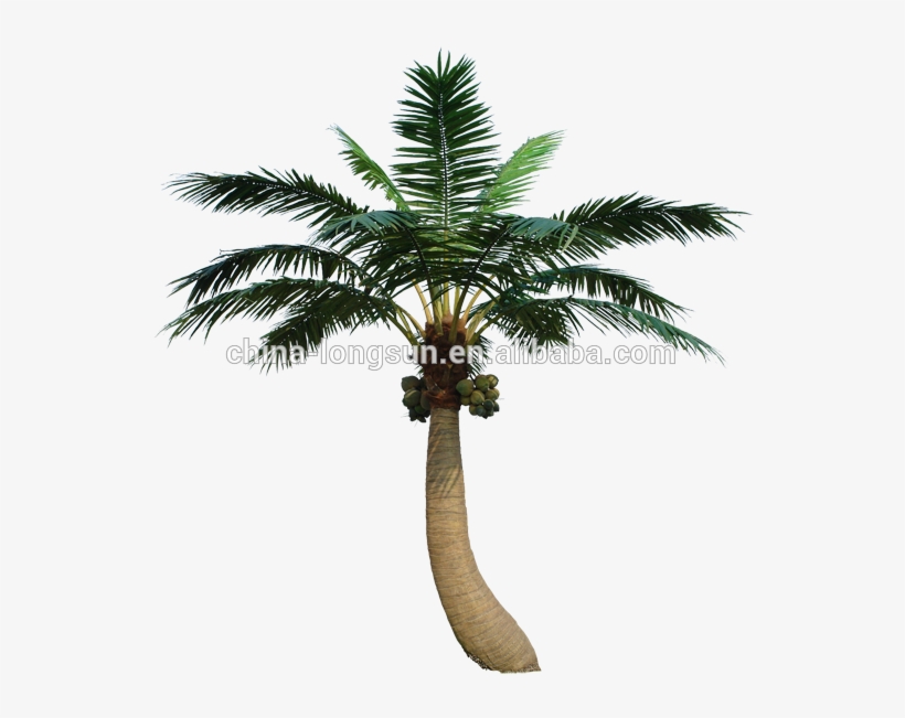 Artificial Plam Tree - Metal Coconut Trees, transparent png #2811172