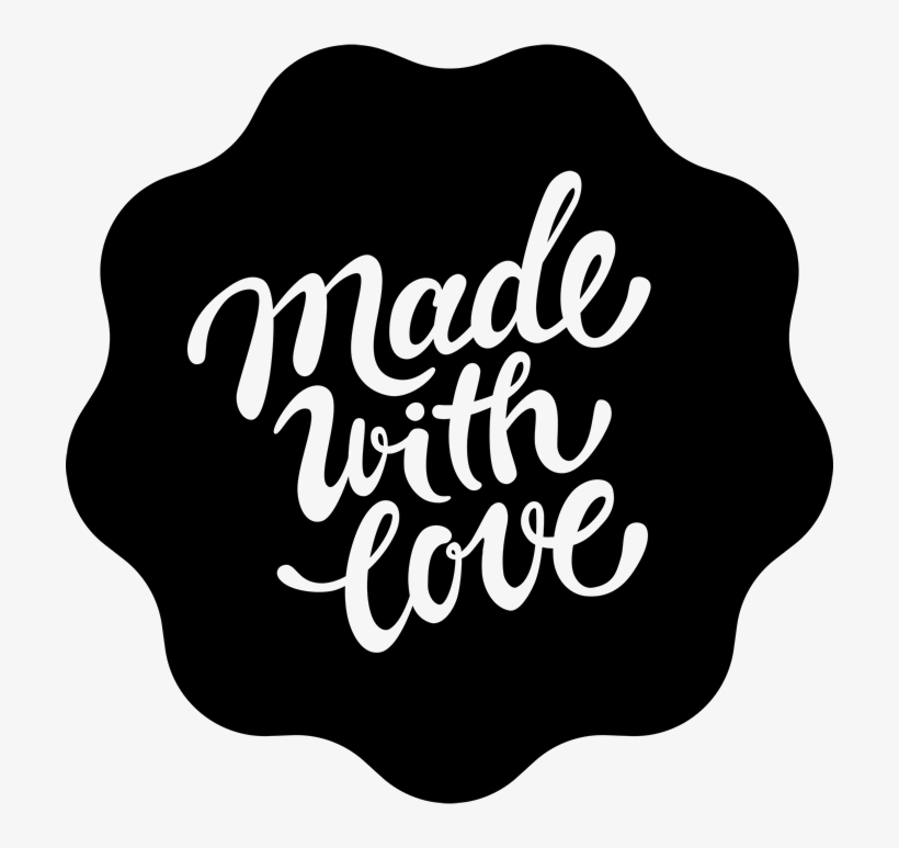 Made With Love Stamp In Calligraphy Wax Seal Style - Made With Love Stamp, transparent png #2811311