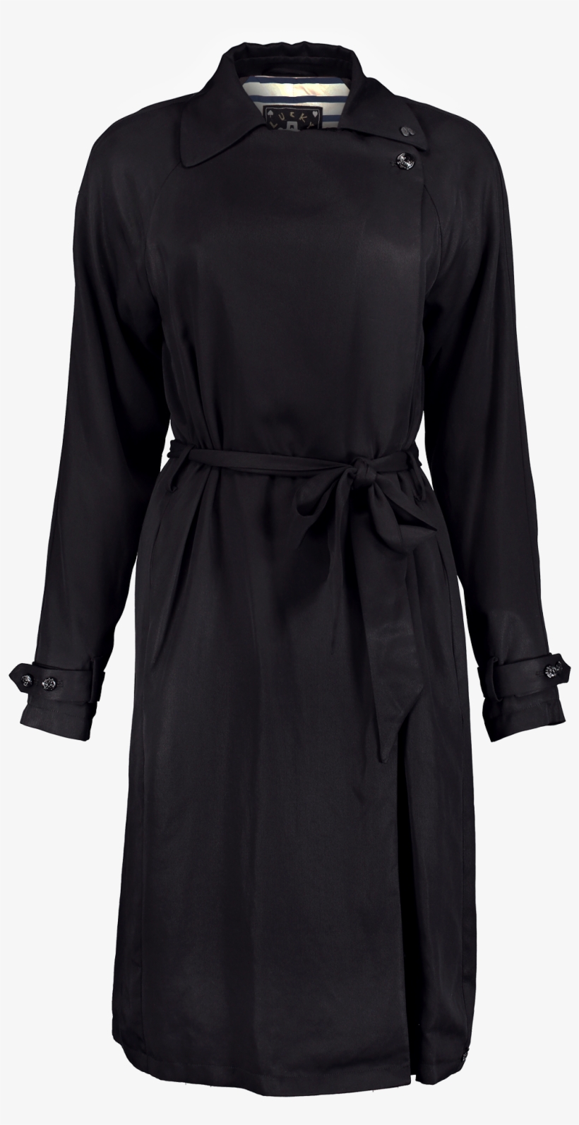 Loose Fit Trench Coat Black - Isabel Marant Molan Dress, transparent png #2811607