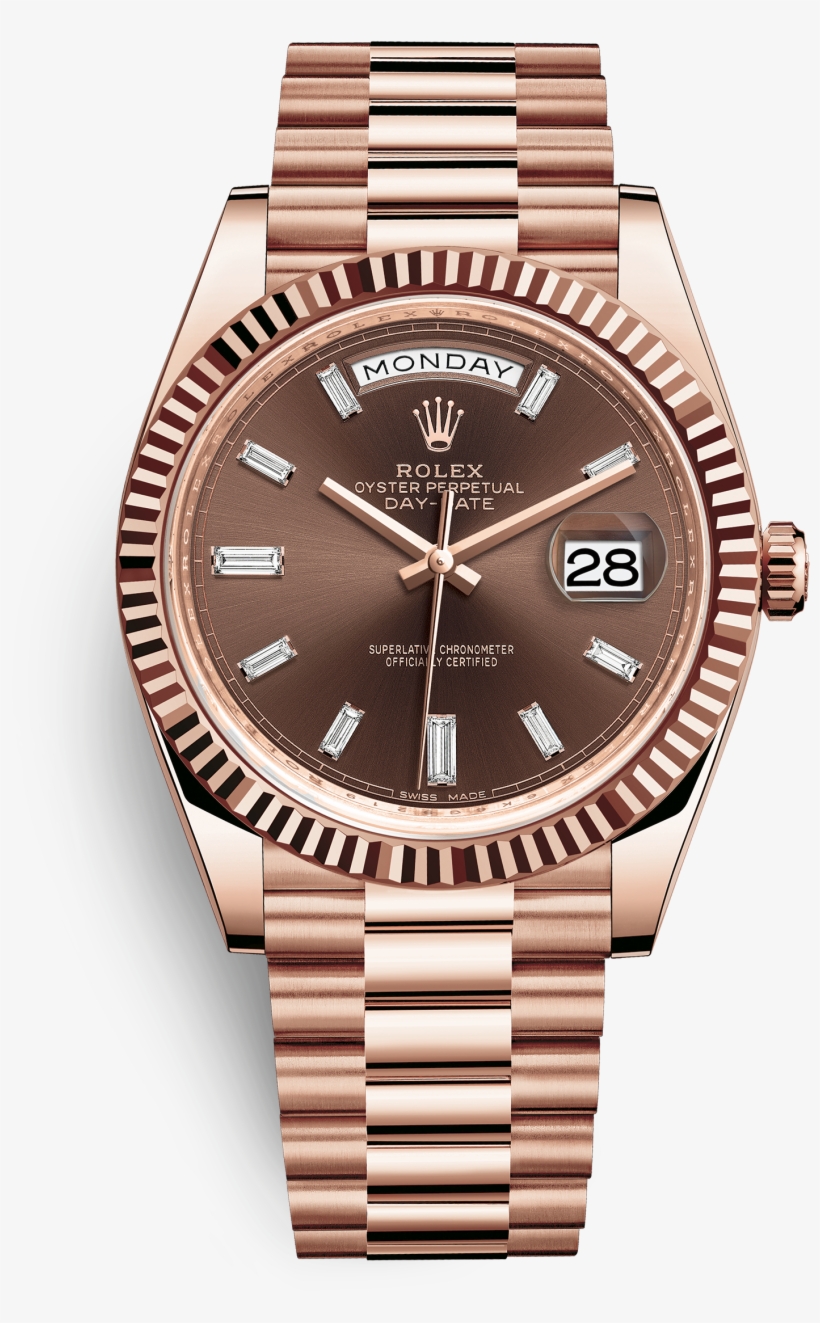 Watch Features - Rolex Day Date Rose Gold, transparent png #2812157