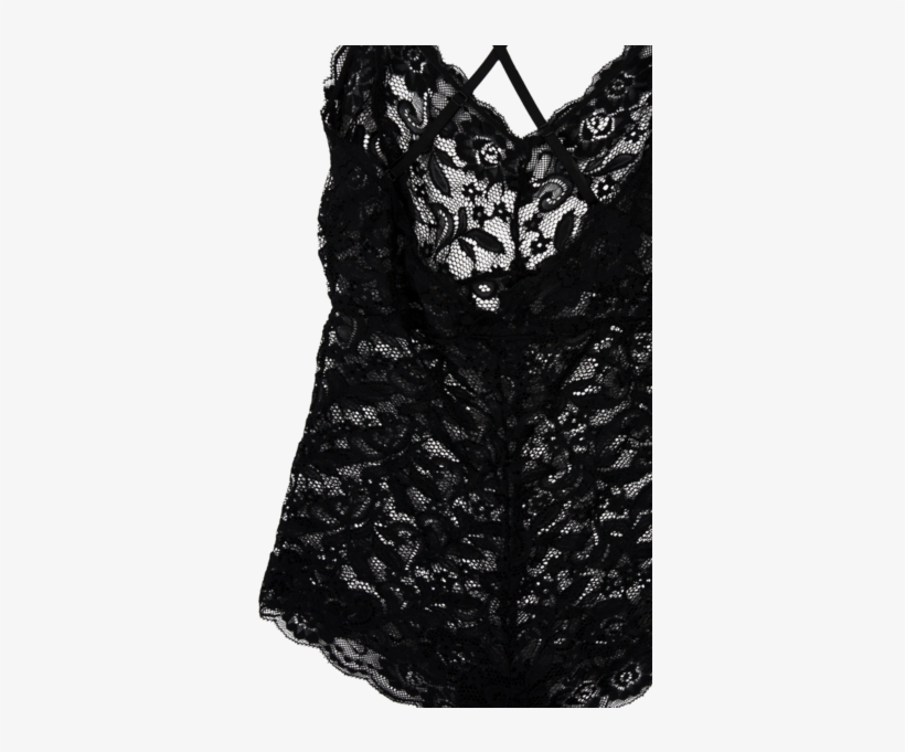 Lace Crisscross Back Body Suit - Lace, transparent png #2812420